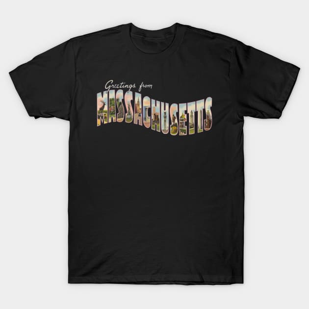 Greetings from Massachusetts T-Shirt by reapolo